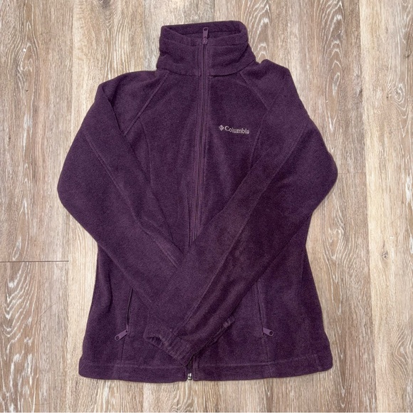 Columbia Tops - Columbia Deep Purple Fleece Outerwear Size Small